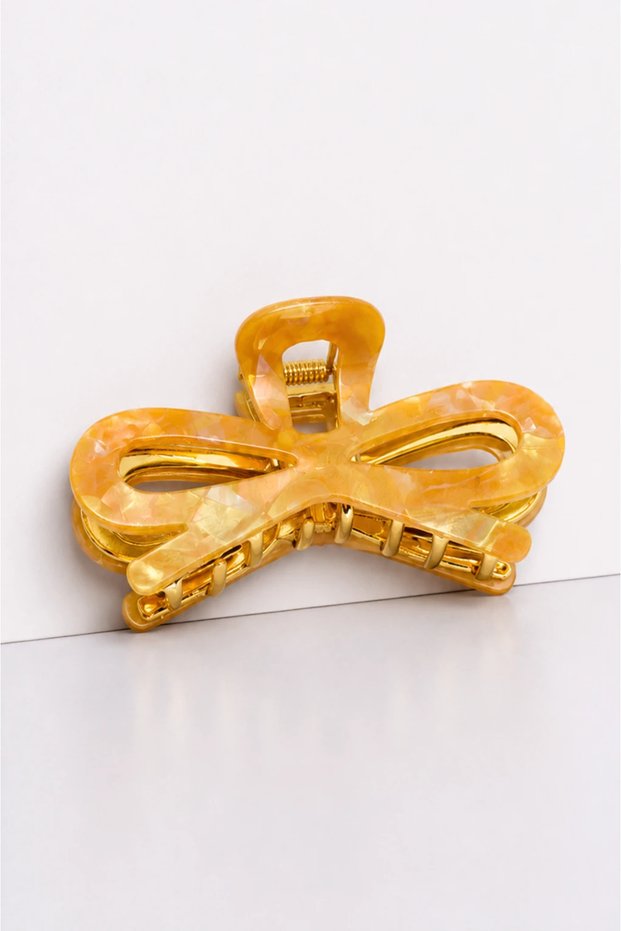 Efficient Bowknot Design Bone Hairpin Buckle – Large Size Non-Slip Strong Grip Hair Clip, Stylish Accessory for Women & Young Girls