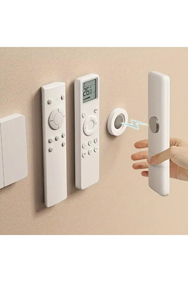 Magnetic Remote Control Holder Wall Mount No Drill Double Sided Magnetic Sticker