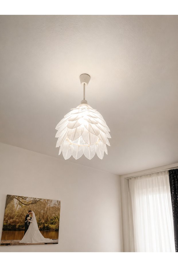 3D Yaprak Modelli Avize
