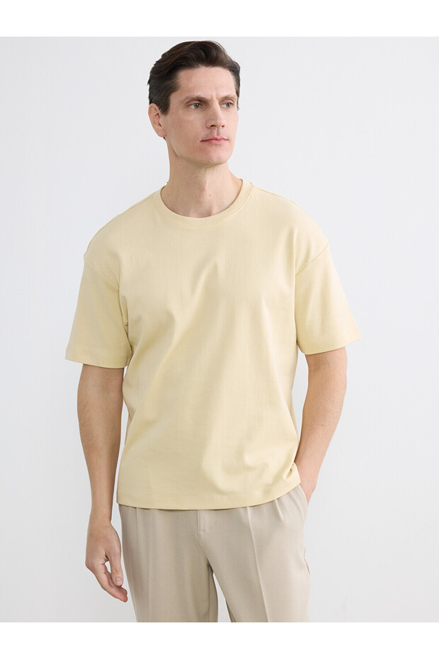 Nevavm 100% Cotton Loose Fit Basic Soft Touch T-Shirt with a Difference