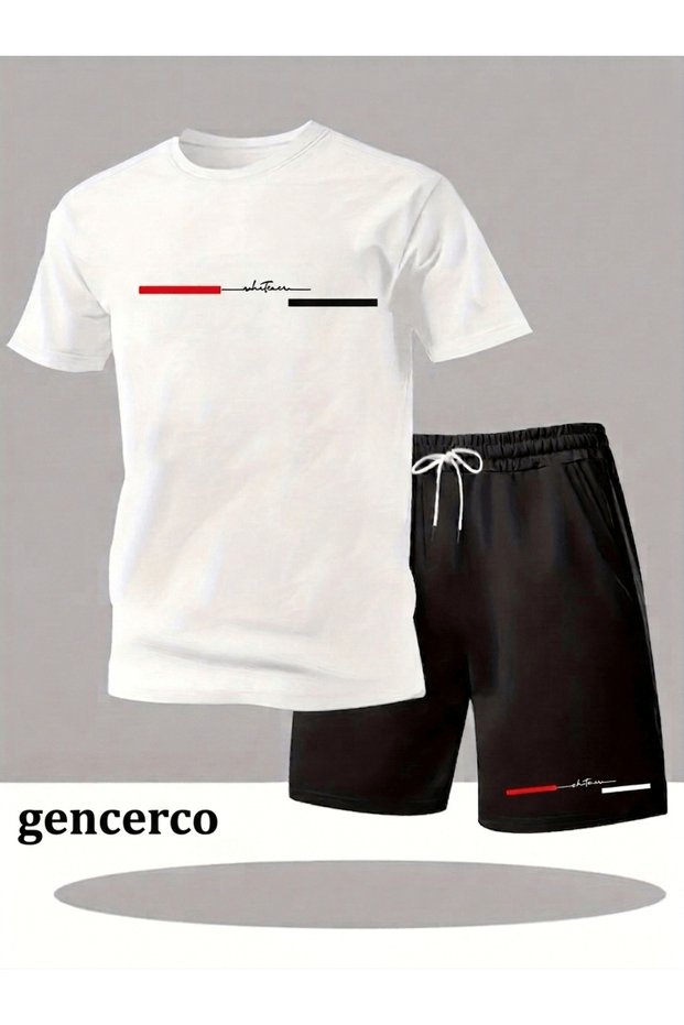 Whatever printed men's premium oversize top and bottom set t-shirt and shorts set