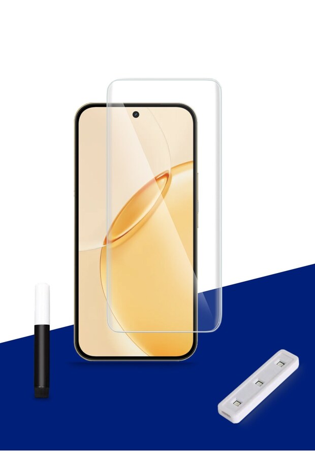Realme 16 Pro+ / 16 Pro Plus 5G 2026 Premium Curved Edges UV Full Glue Tempered Glass Clear