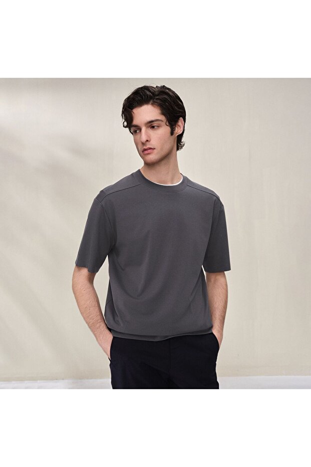 Men Regular Cotton Modal Stretch Tee