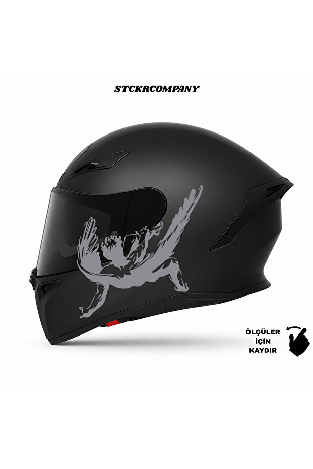 Fallen Angel Helmet Sticker | Motorcycle Helmet Side Sticker | Fallen Angel Motorcycle Sticker | Fallen Angel Sticker