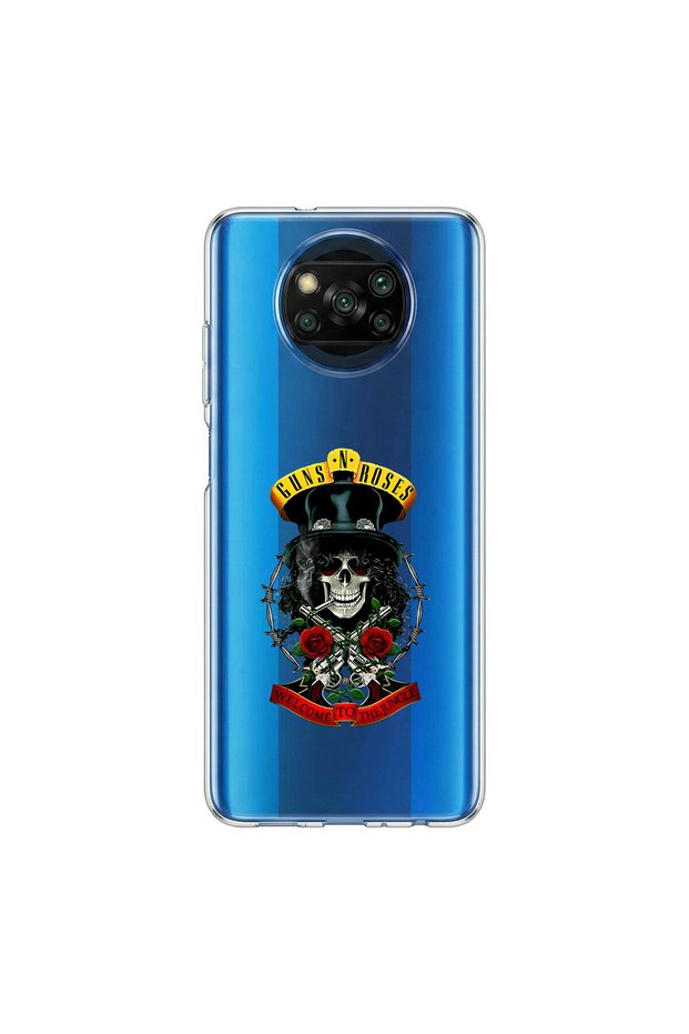 حافظة شفافة متوافقة مع Poco X3 Pro بتصميم معدني 3