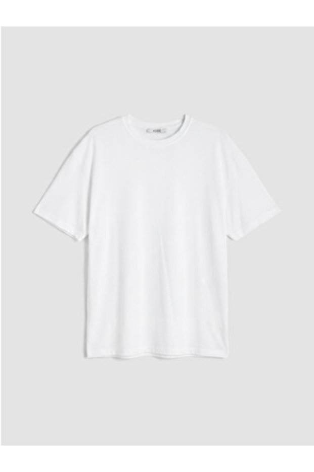 New Season White Crew Neck Women's T-Shirt