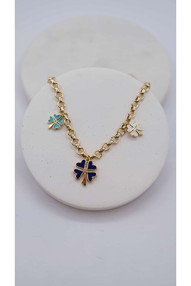Blue Enamel Clover Special Series Bracelet