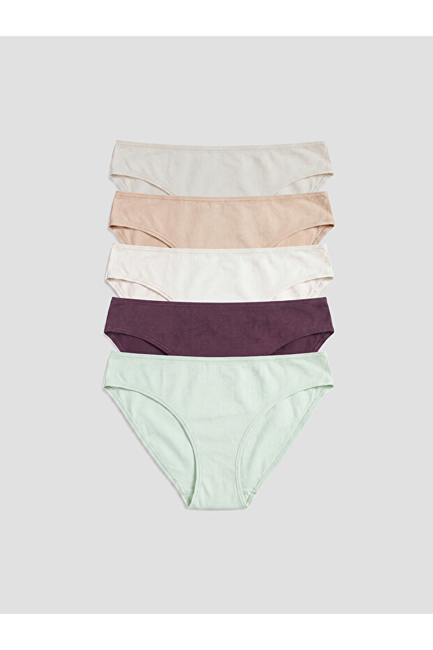Alita City Bikini Panties with Difference in Color 5-Pack