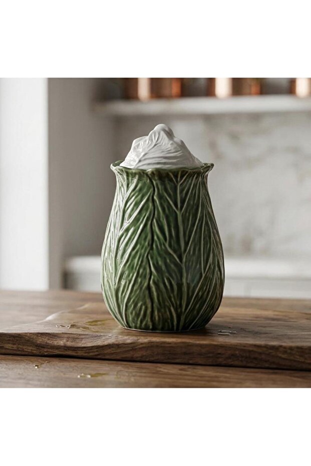 Lefora Porcelain Green 16cm Jar Lyji 012