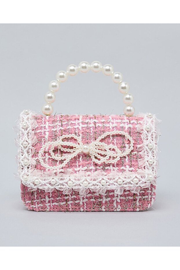 Tweed Top Handle Bag