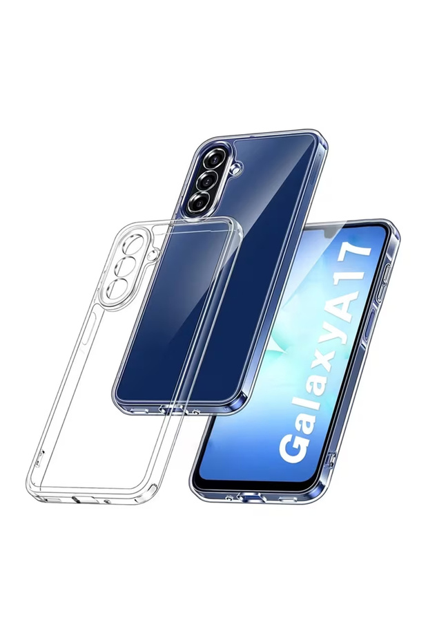Clear Case for Samsung Galaxy A17 | Transparent TPU Soft Bumper Case | Military-Grade Shockproof Protection