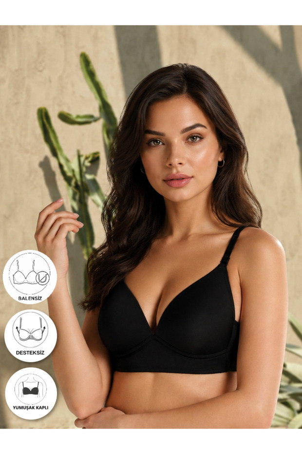 91025 unlined soft cup wireless bra
