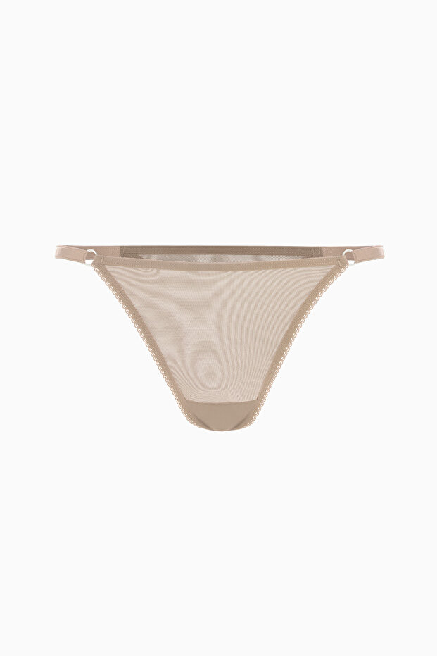 2565-K New Tulle Panties/L Brown