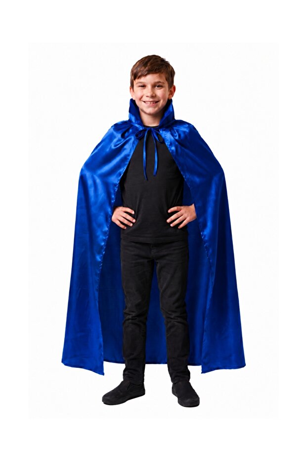 Blue Satin Cape for Children