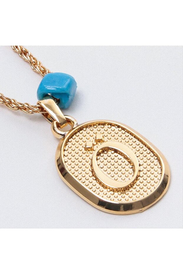 Zengemtr Plastic Beaded Twisted (230138) Letter Necklace-Ö