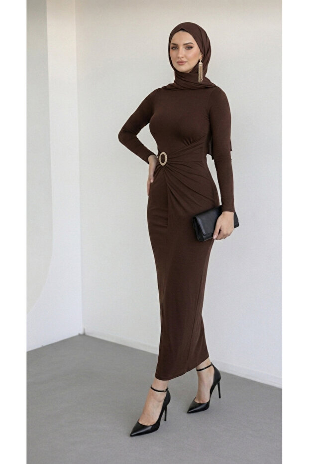 Sandy Hijab Dress