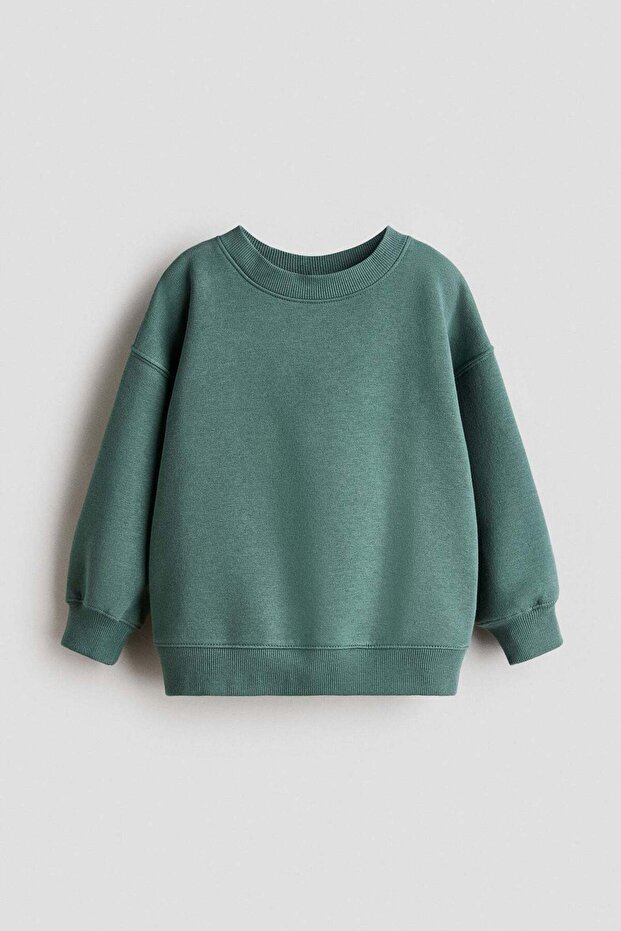 Oversized crew-neck sweatshirt