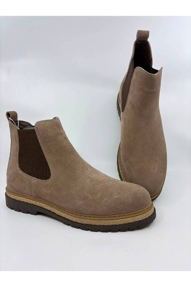 Men's Leather Boots Sand Suede