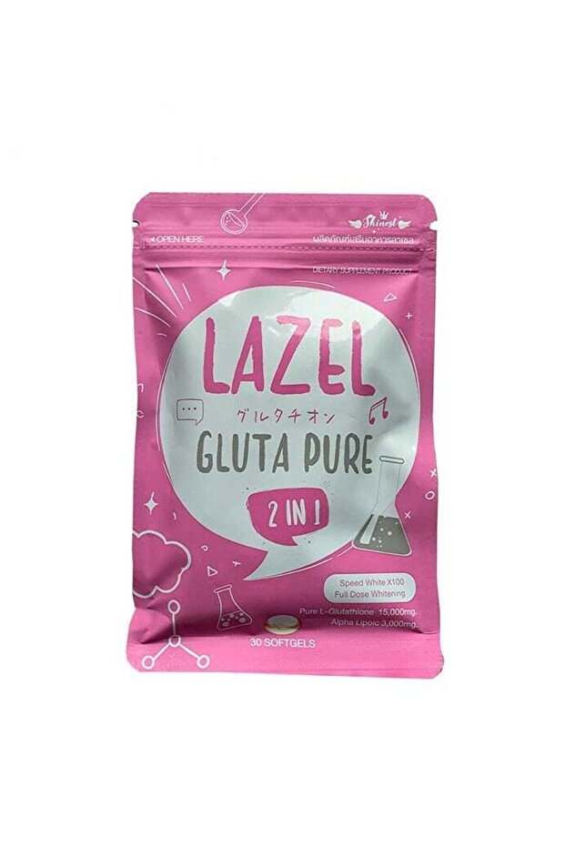 Lazel Gluta Pure Glutathione Anti Aging Softgels 2 In 1