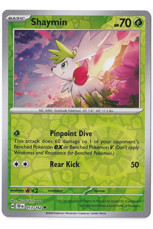 Shaymin [Reverse Holo] 013/162 - Temporal Forces - Card (Mint)