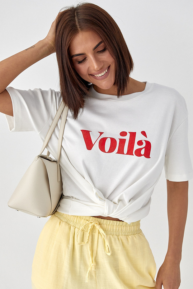 Style Printed Basic T-Shirt 27333 - 1
