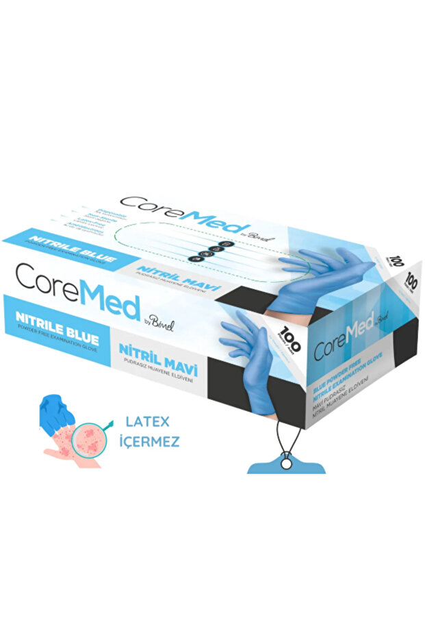 Nitrile Blue Examination Gloves - Small 100-Pack