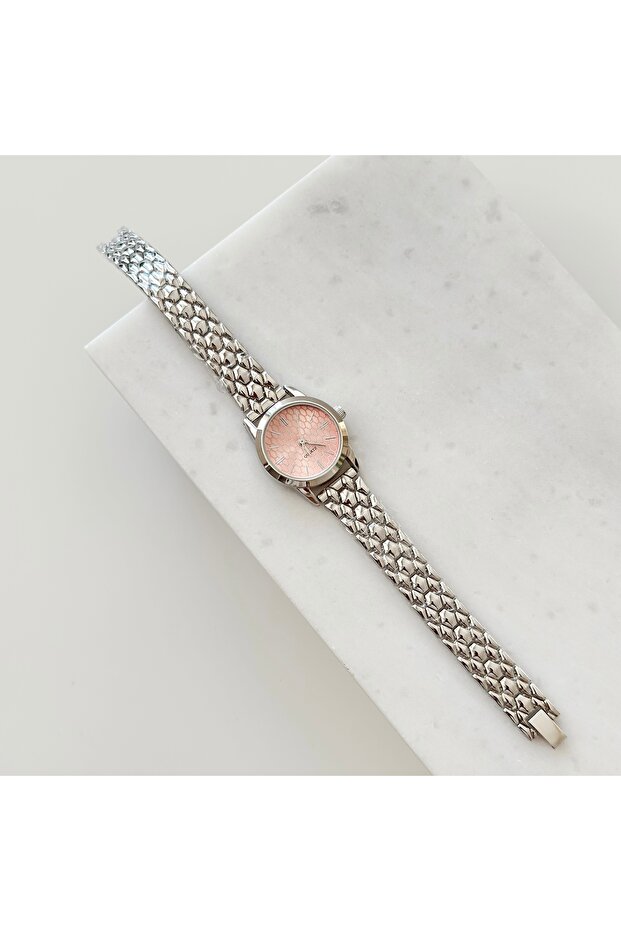 Merinet Silver Watch Pink - 1