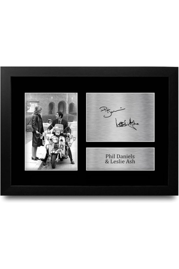 FR A4 Phil Daniels & Leslie Ash Quadrophenia Gifts Printed Signed Autograph Picture for Movie Memorabilia Fans - A4 Framed