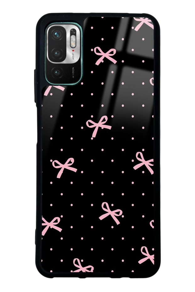 Xiaomi Redmi Note 10 5g Glossy Phone Case with Pink Ribbon Design