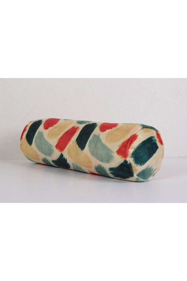 Colorful Abstract Patterned Cylinder Decorative Pillow Case Modern Design
