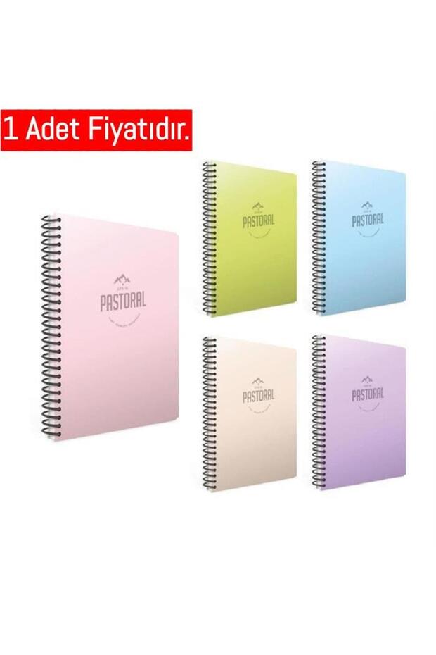 دفتر ملاحظات بغطاء PP حلزوني رعوي (a4) 60 ورقة (مربع)
