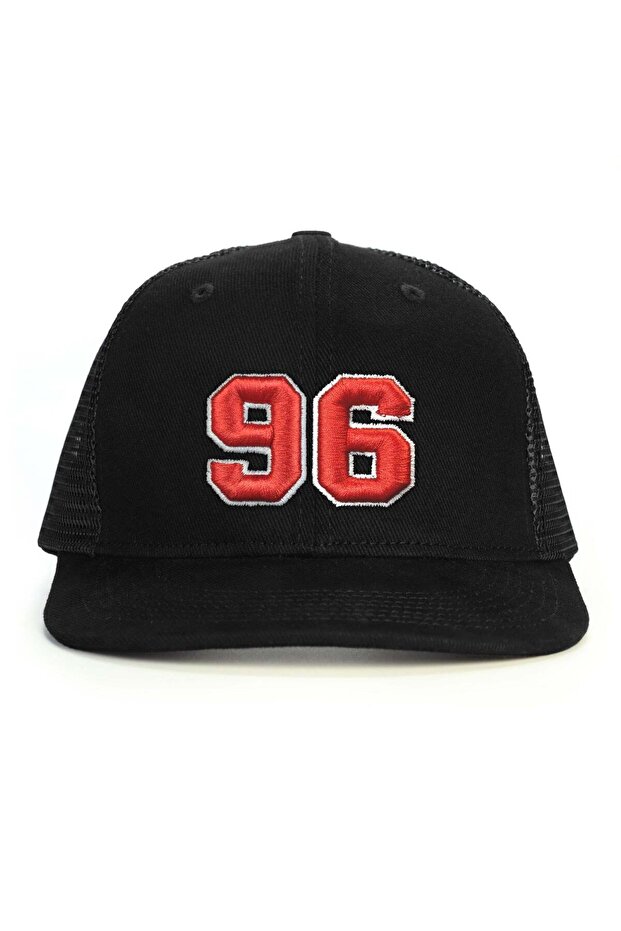 Number 96 (Embossed) Snapback Hat - 1