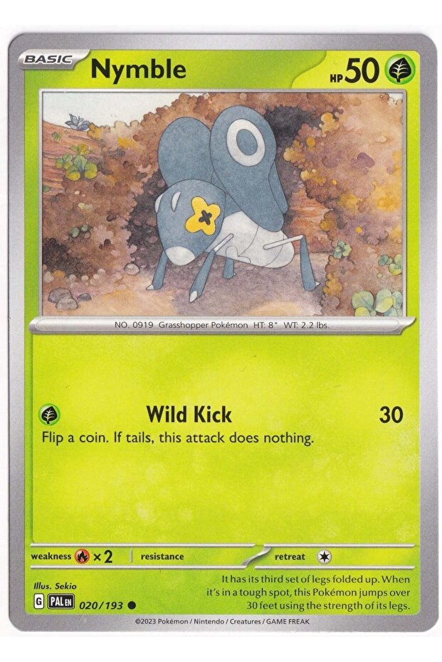 Nymble 020/193 - Paldea Evolved - Card (Mint)