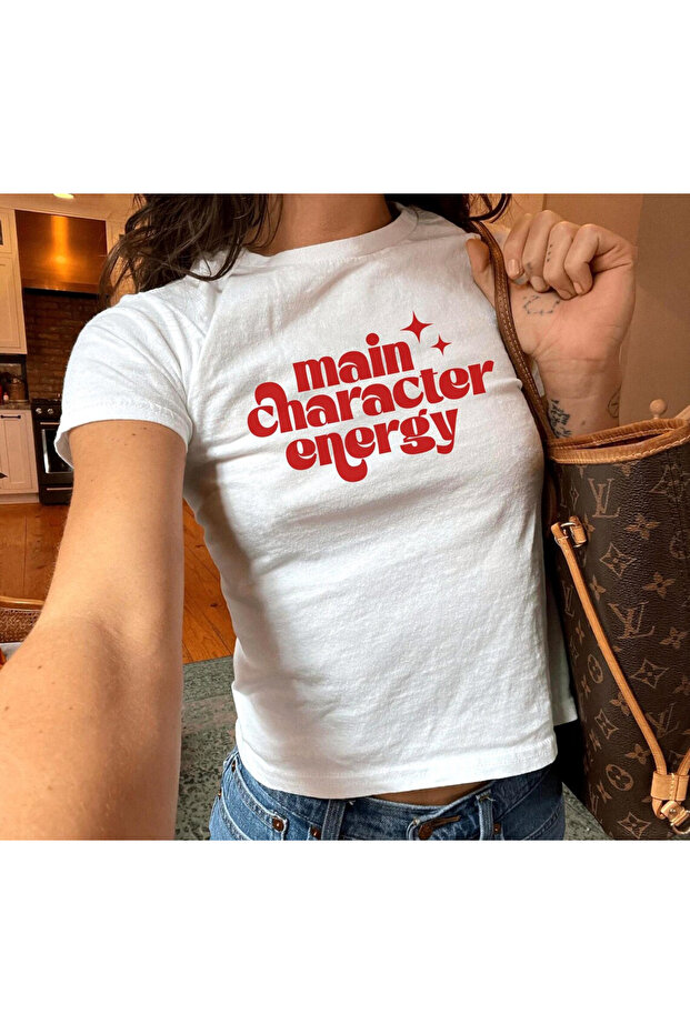 Main Character Energy Printed Women's Body Tee