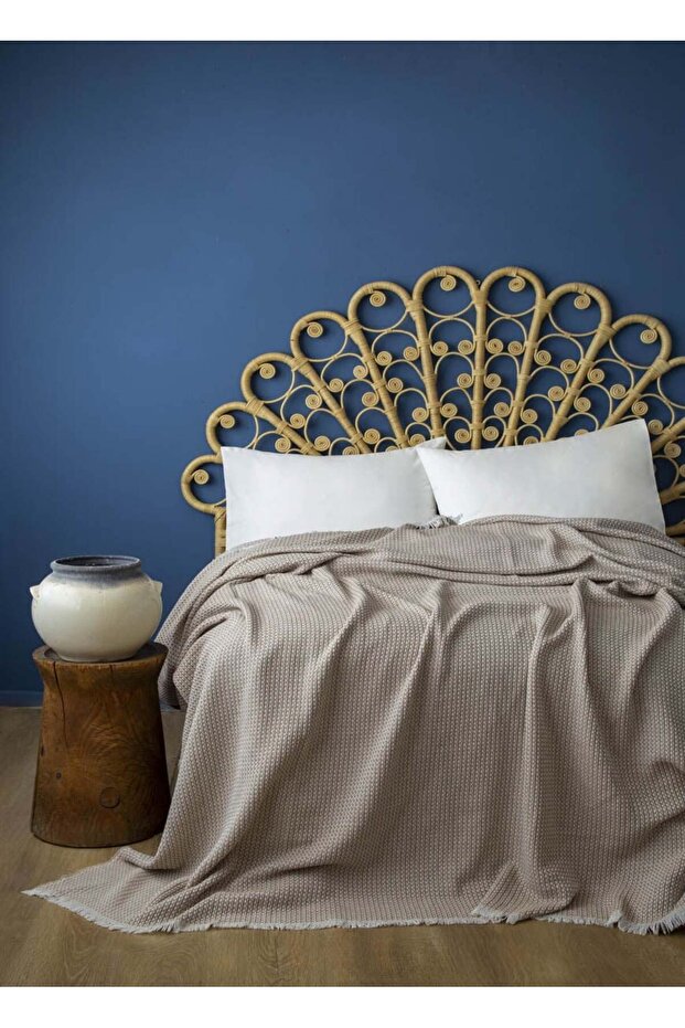 Single size pique miren beige