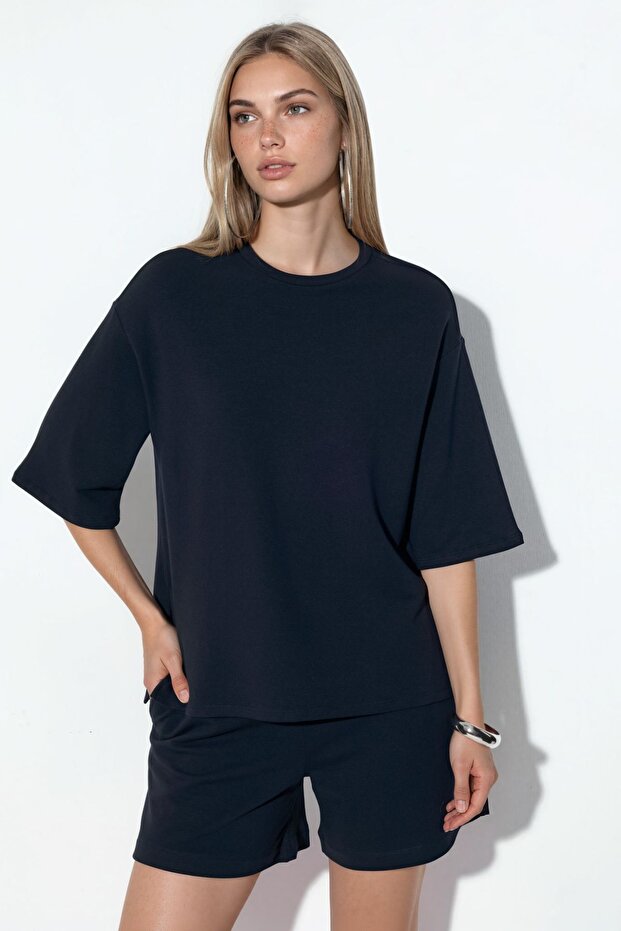 Busem Women's Loose Fit Crew Neck T-Shirt