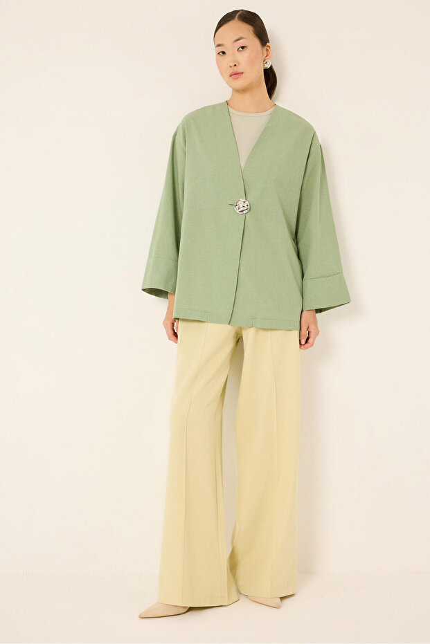 100% Cotton Button-Up Jacket