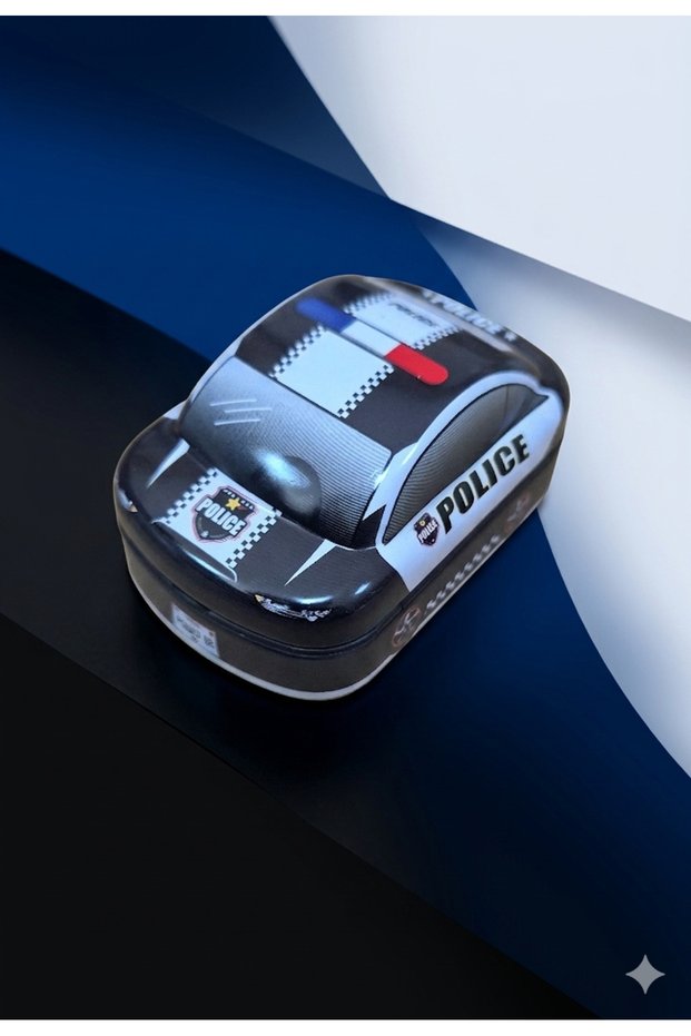 Metal Pencil Sharpener Double Blade Super Police 1 Pc (Mk-6835) Police Cars