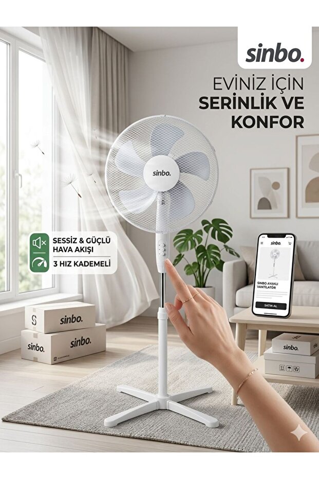 SİNBO AYAKLI VANTİLATÖR