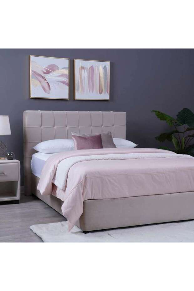 HERMONIA HEADBOARD VELVET BEIGE L-150 : H-125 CM