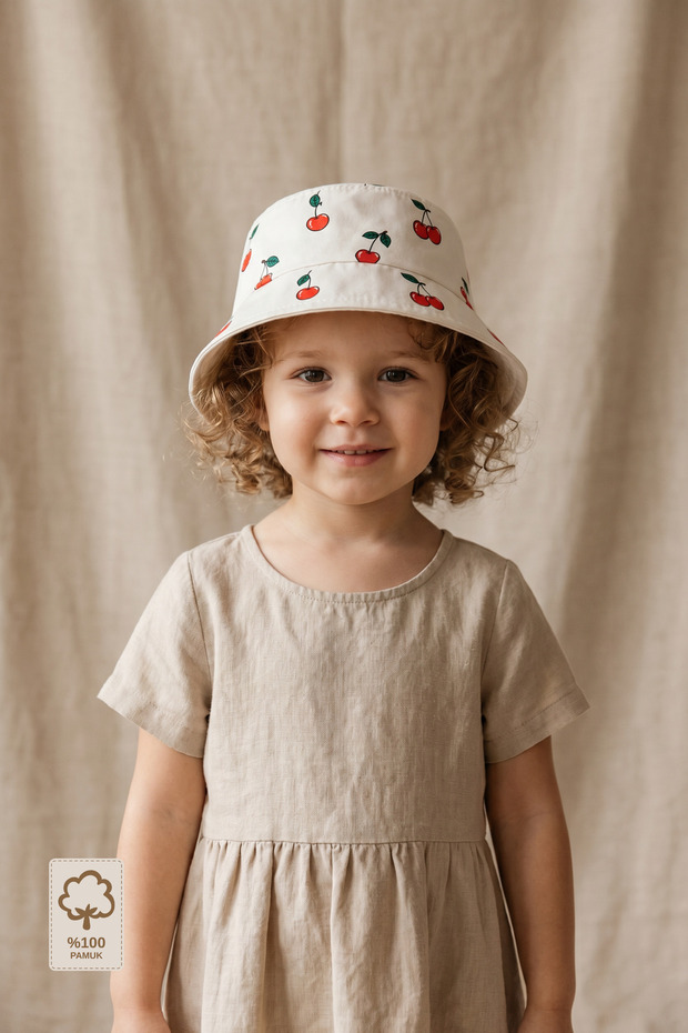 - 100% Cotton Adjustable Baby Hat (2-4 Years)