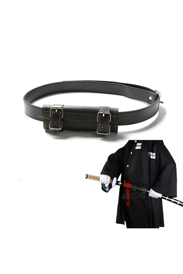 Black-belt Sword Belt Holster Anime Cosplay Prop Damascus Original Samurai Sabre Waist Real Full Si