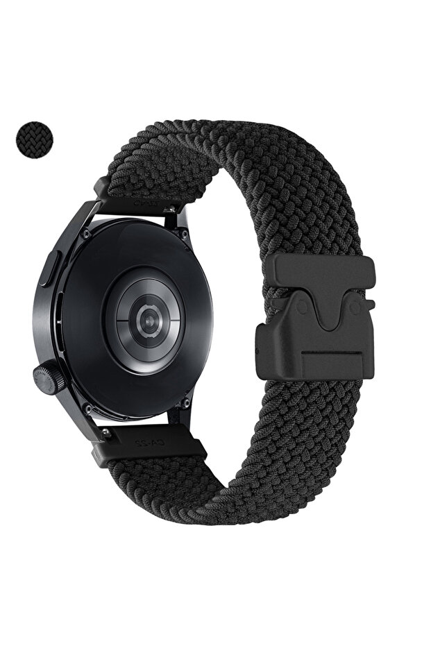 1Pcs 22mm Black 20mm 22mm Nylon Braided Bracelet For Huami Active Max/Active 3 2 Sports Strap BALAN