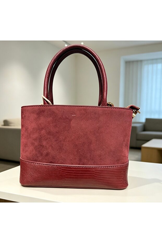 Vintage Suede Patchwork Mini Handbag - 4