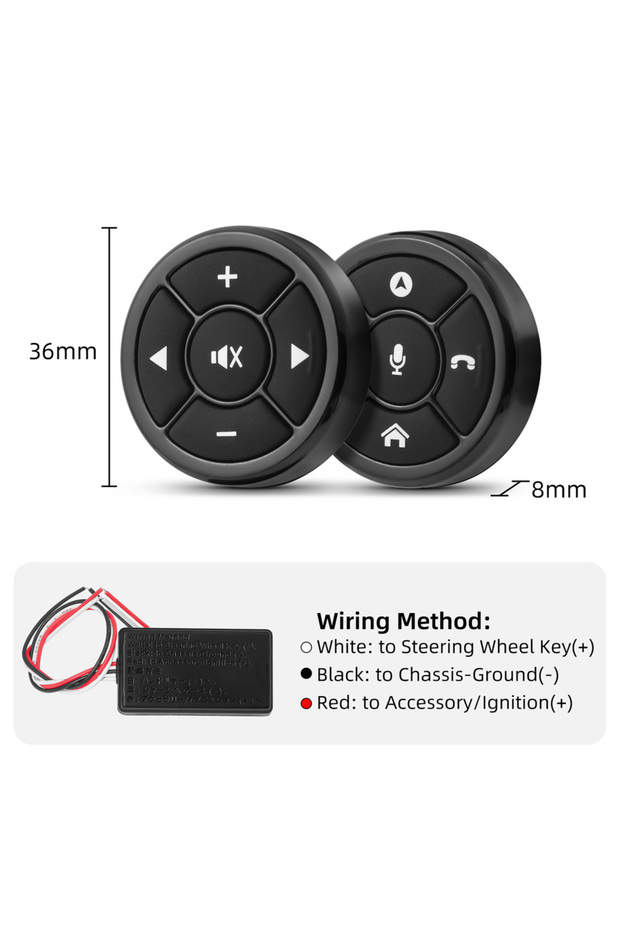 Wireless Multi-function Steering Wheel Control for Android Car Radio DVD GPS Multimedia Remote Co... - 3