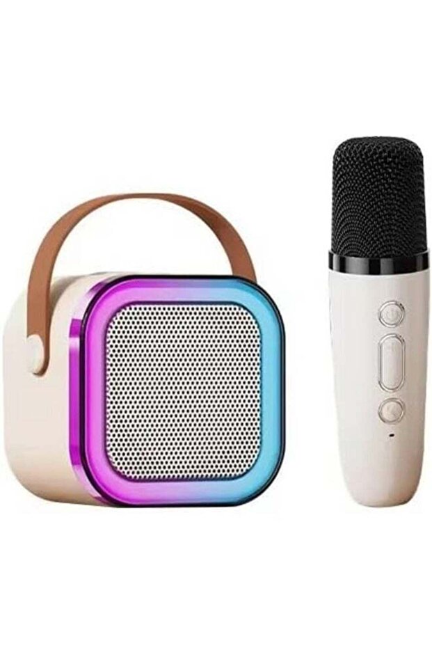 Kids Karaoke Machine with Portable Bluetooth Speaker & Wireless Microphone - Mini Karaoke