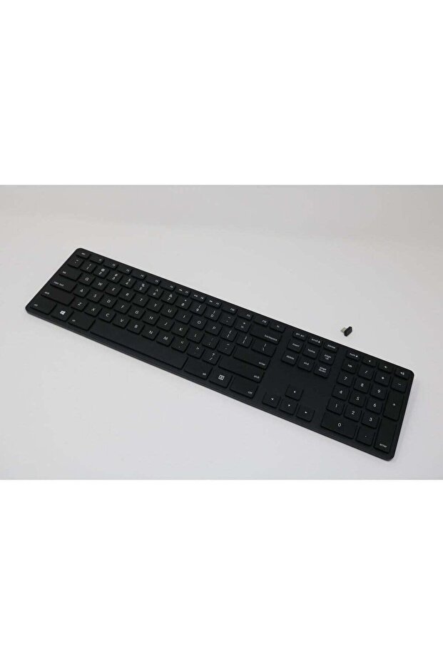 USB-C Wireless Aluminium Keyboard, Black, Full-Size