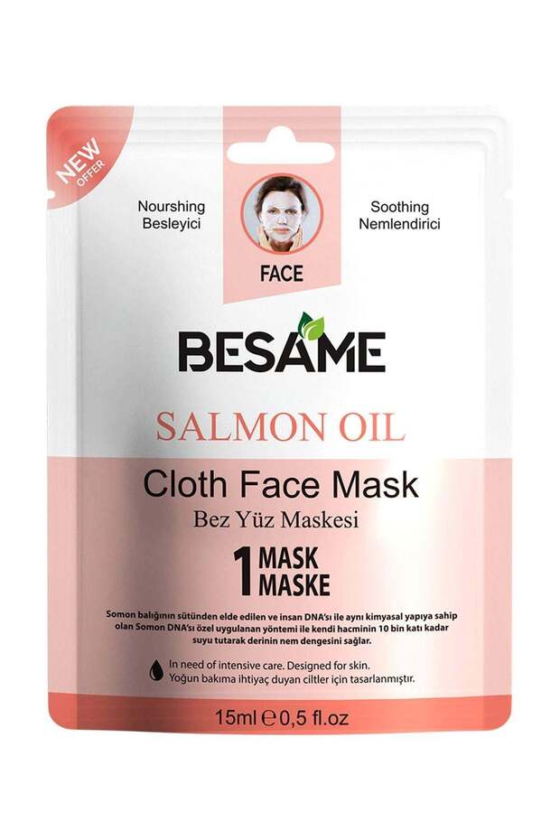 4-Pack Salmon Oil Hyaluronic Acid Moisture Bomb Paper Face Mask 15 ml
