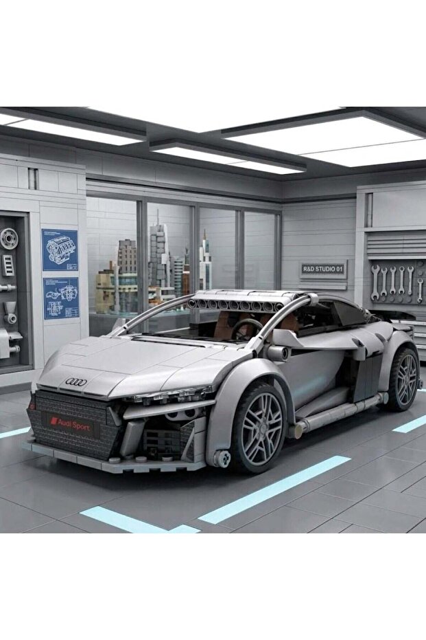 C57012W Cada Audi R8 536 Piece Block Toy