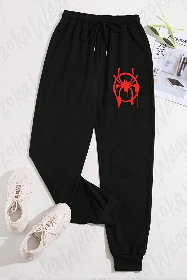 Unisex Miles Morales Spider Logo Printed Sweatpants